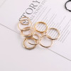15mm-30mm Multi-color Double Ring Key Chain Bag Connecting Jewelry Accessories Material