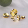 4mm-12mm Diamond Ring Wheel Spacer Inlaid with Beads Diy Handmade Bracelet Accessories