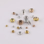 4mm-12mm Diamond Ring Wheel Spacer Inlaid with Beads Diy Handmade Bracelet Accessories