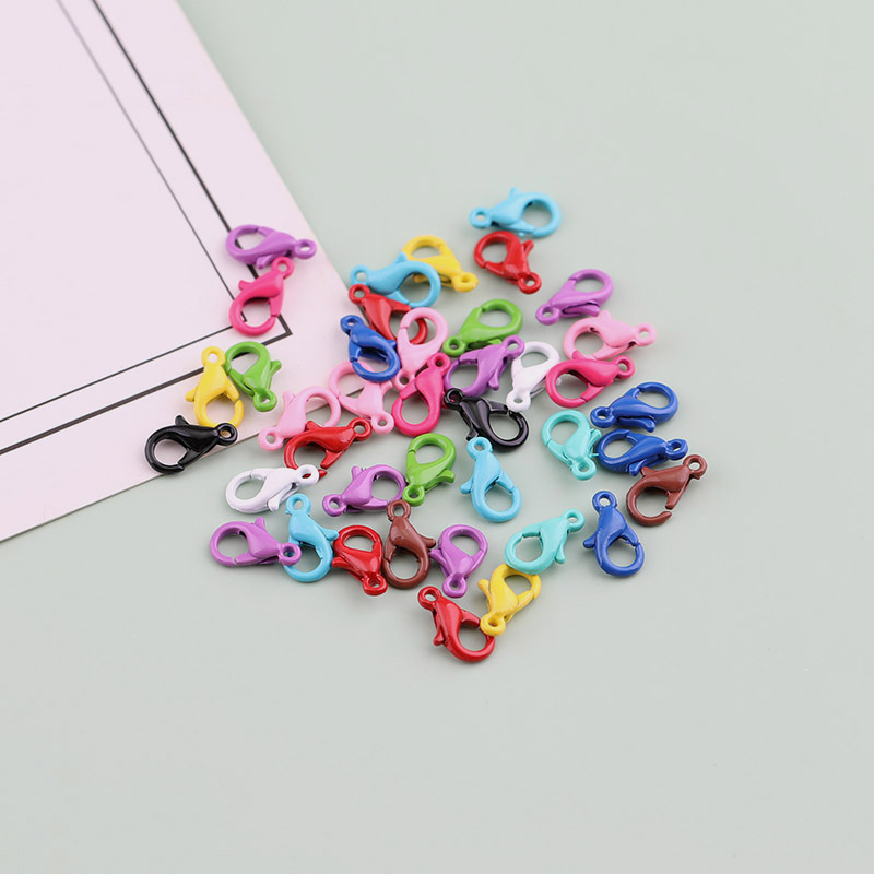 10mm-21mm Candy Color Painted Lobster Clasp Diy Jewelry Accessories Bracelet Necklace