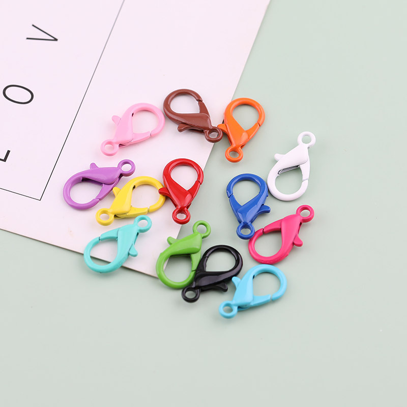 10mm-21mm Candy Color Painted Lobster Clasp Diy Jewelry Accessories Bracelet Necklace