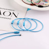 Color Spray Painted Steel Wire Ring Rotating Screw Key Diy Tag Bag Key Chain Lanyard