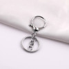 Metal 8-character Round Dragon Buckle Lobster Three-piece Set Four-section Chain Diy