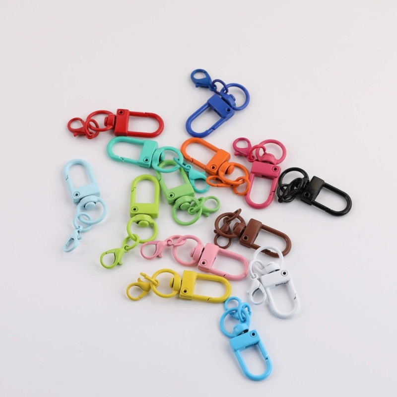 33mm U-shaped Door Buckle 14mm Lobster Keychain Diy Doll Bag Decorative Pendant Colorful