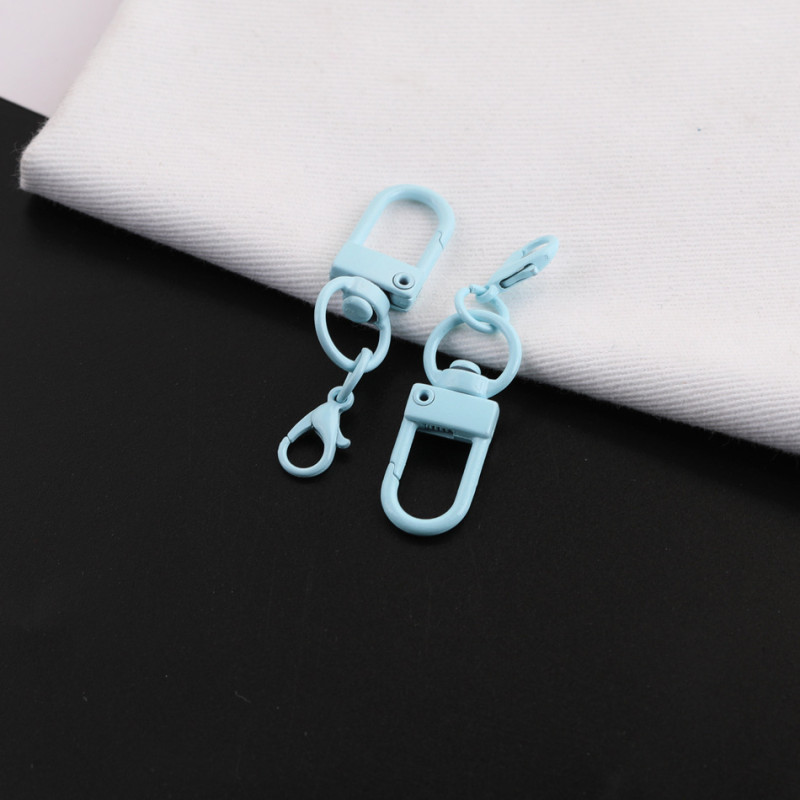33mm U-shaped Door Buckle 14mm Lobster Keychain Diy Doll Bag Decorative Pendant Colorful