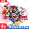 Literary Retro Small Square Fabric Mini Bow Diy Plush Toy Headband Jewelry Accessories