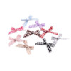 Sweet Colorful Plaid with Lace Bow Diy Handmade Hair Hoop Hairpin Jewelry Accessories