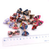 British Style Checkered Fabric Bow Diy Doll Small Bow Tie Clothing Accessories