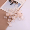 19mm Gold Edge Bronzing Cherry Blossom Petals Diy Beaded Antique Style Hairpin Hair