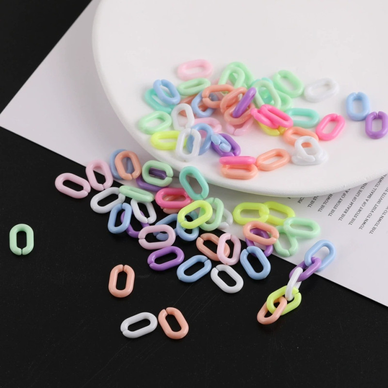 Plastic Chain Buckle Detachable Acrylic Keychain Diy Mobile Phone Bag Jewelry Accessories