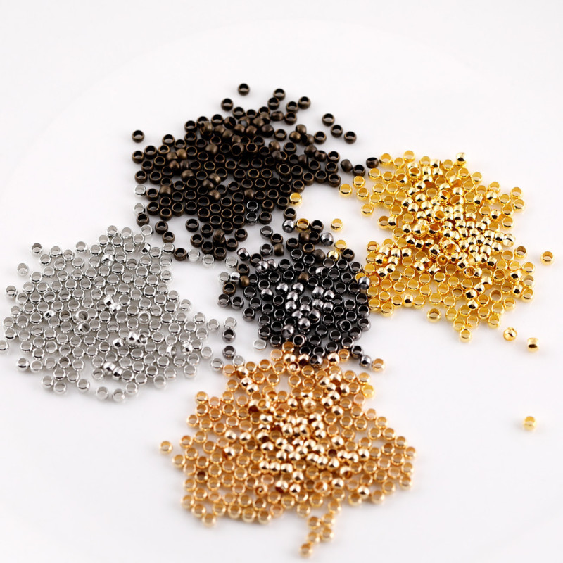 2mm2.5mm3mm Positioning Bead Clip Flat Finishing Button Separated Beads Loose Diy Jewelry