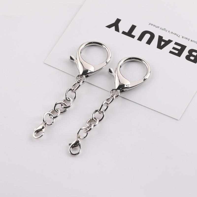 Large and Small Lobster Buckle Four-section Chain Key Diy Car Key Pendant Jewelry
