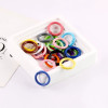 20mm23mm Diy Colorful Painted Spring Buckle Round Ring Open Jewelry Accessories Key