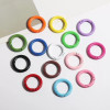 20mm23mm Diy Colorful Painted Spring Buckle Round Ring Open Jewelry Accessories Key