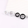 20mm23mm Diy Colorful Painted Spring Buckle Round Ring Open Jewelry Accessories Key