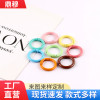 20mm23mm Diy Colorful Painted Spring Buckle Round Ring Open Jewelry Accessories Key
