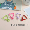 Diy Paint Candy Color Cute Bear Spring Buckle Jewelry Accessories Keychain Opening