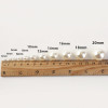 3-40mm Straight Hole Imitation Pearl Abs Round Loose Beads Diy Making Bracelet Necklace
