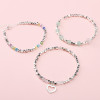 Alloy Broken Silver Loose Beads Separated Wheel Small Square Handmade Diy' Bracelet