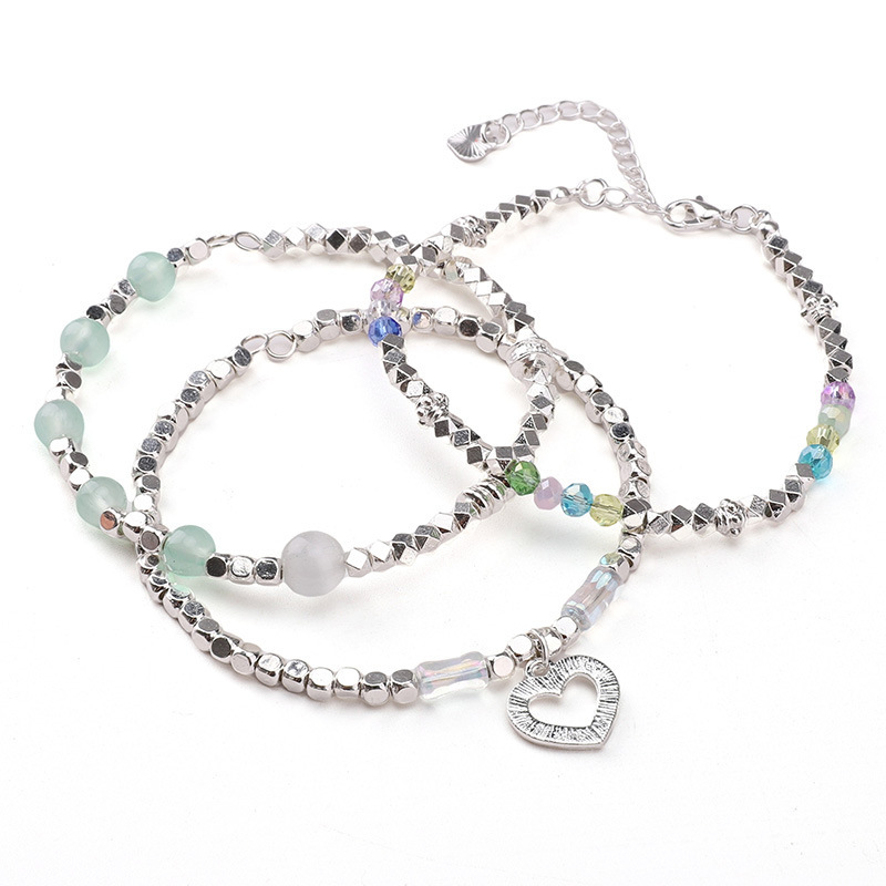 Alloy Broken Silver Loose Beads Separated Wheel Small Square Handmade Diy' Bracelet