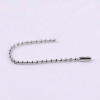 2.4mm Metal Ball Chain Wave Bead Key Tag Hanging Diy Material Jewelry Accessories