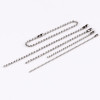 2.4mm Metal Ball Chain Wave Bead Key Tag Hanging Diy Material Jewelry Accessories