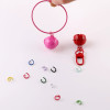 1.2*8mm Metal Painted Color Open Ring Keychain Connecting C Diy Pendant Small Jewelry