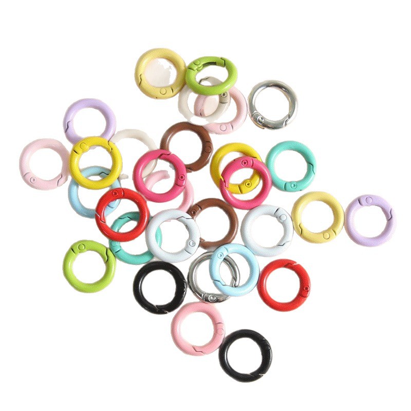 Color Spring Buckle 20mm Paint Openable Connection Ring Key Chain Mobile Phone Jewelry