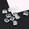 Cartoon Resin Cute Big-eyed Cat Head Diy Beaded Mobile Phone Chain Necklace Horizontal