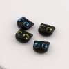 Cartoon Resin Cute Big-eyed Cat Head Diy Beaded Mobile Phone Chain Necklace Horizontal