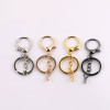 Alloy Chain 8-character Buckle Three-piece Set Plus Lobster Key Ring Diy Toy Key Pendant
