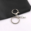 Alloy Chain 8-character Buckle Three-piece Set Plus Lobster Key Ring Diy Toy Key Pendant