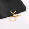 Alloy Chain 8-character Buckle Three-piece Set Plus Lobster Key Ring Diy Toy Key Pendant
