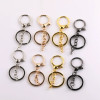 Alloy Chain 8-character Buckle Three-piece Set Plus Lobster Key Ring Diy Toy Key Pendant