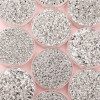 25 Alloy Broken Silver Loose Beads Series Wheel Square Spacer Handmade Diy' Accessories