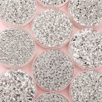 25 Alloy Broken Silver Loose Beads Series Wheel Square Spacer Handmade Diy' Accessories