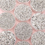 25 Alloy Broken Silver Loose Beads Series Wheel Square Spacer Handmade Diy' Accessories