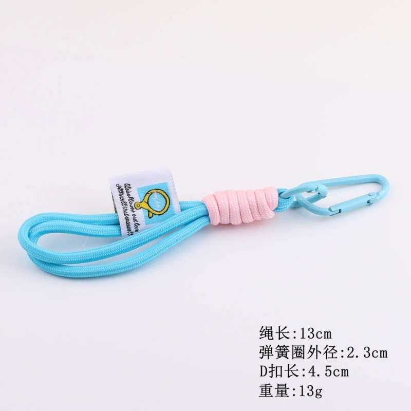 Colorful Nylon Braided Rope for Men and Women, Outdoor Backpack Keychain, Mobile Phone