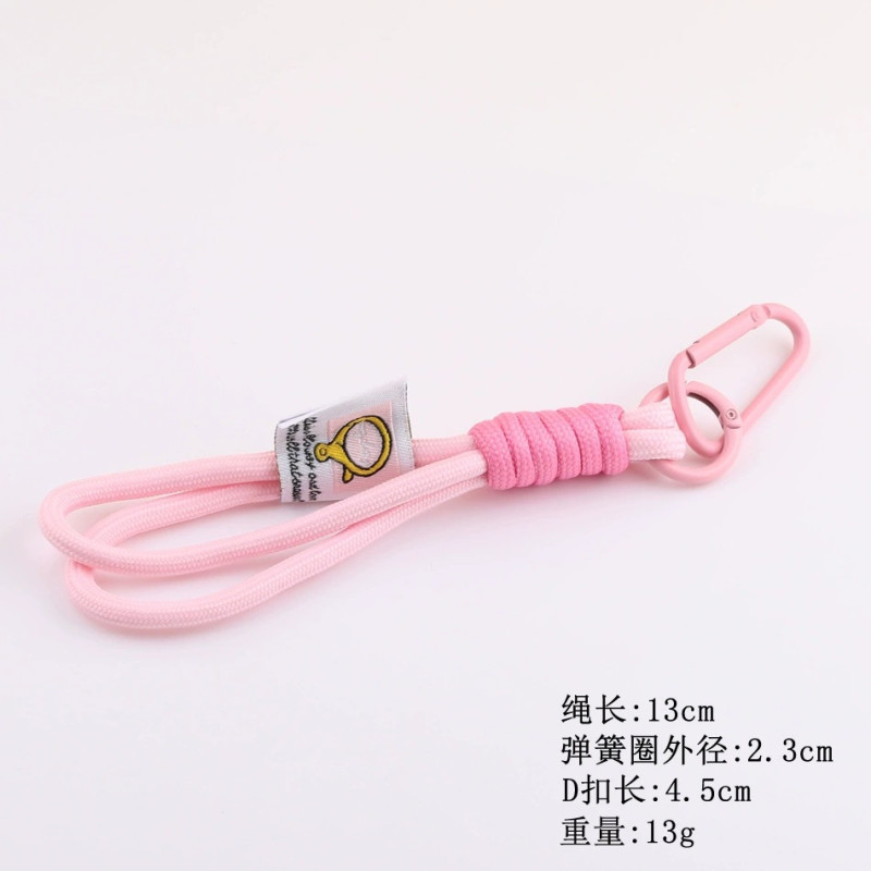 Colorful Nylon Braided Rope for Men and Women, Outdoor Backpack Keychain, Mobile Phone