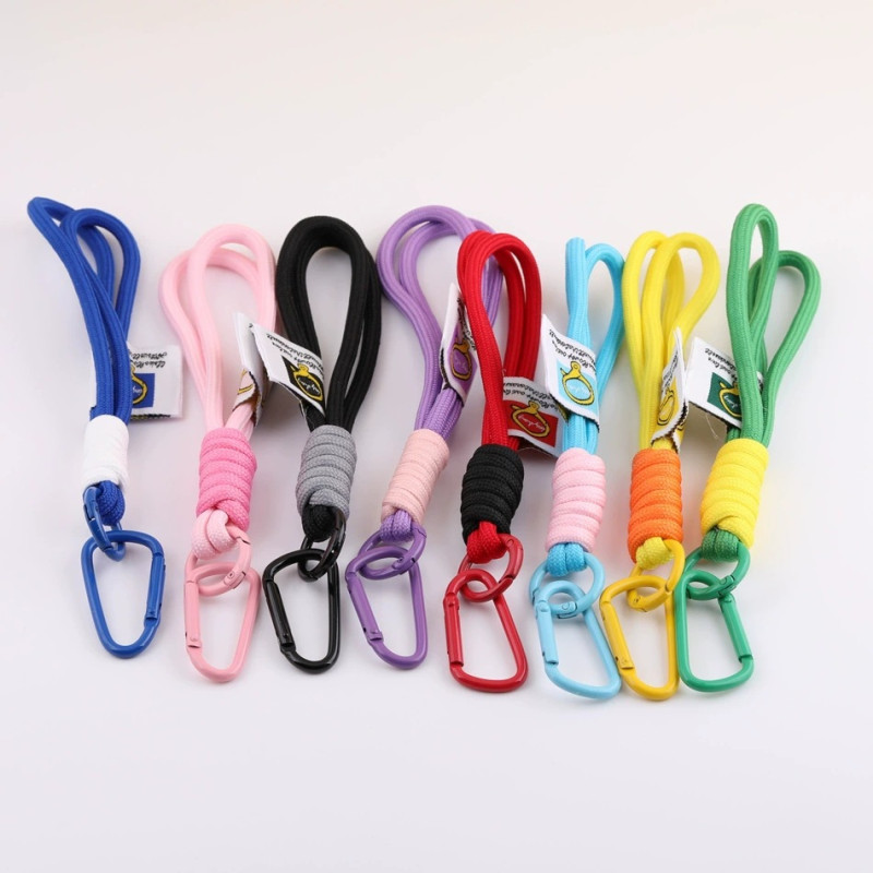 Colorful Nylon Braided Rope for Men and Women, Outdoor Backpack Keychain, Mobile Phone
