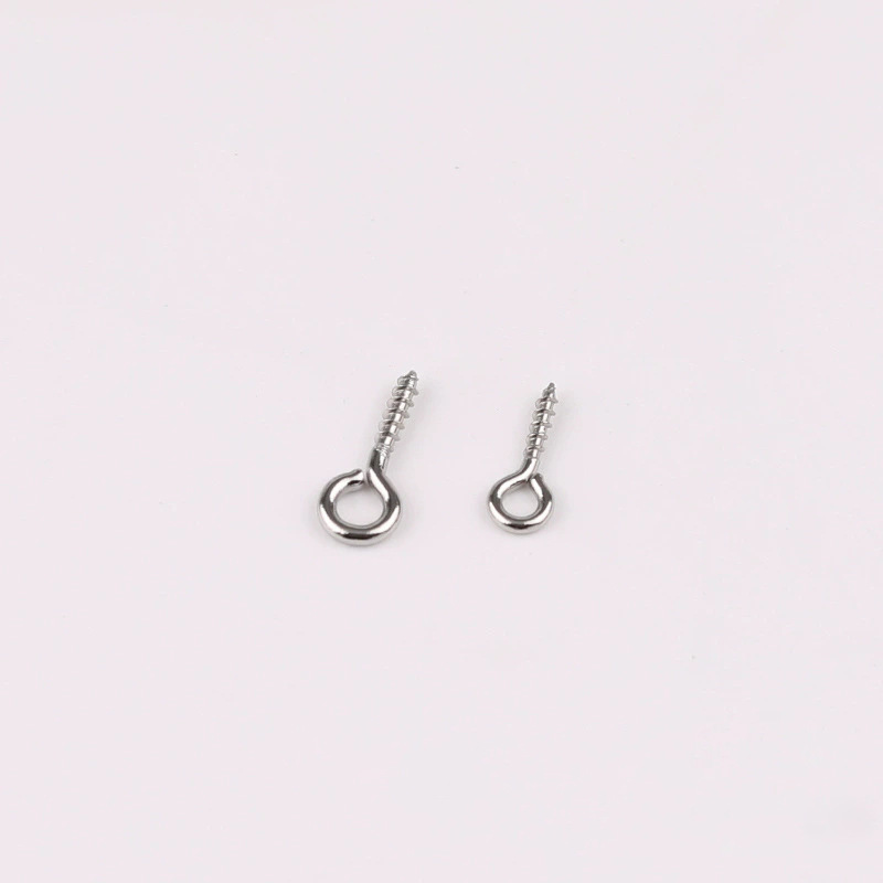 304 Stainless Steel Threaded Sheep's Eye Nails 9-word Ring Screws Sheep's Eye Diy Jewelry