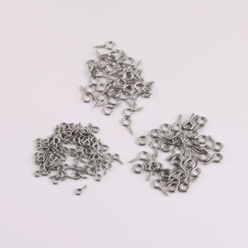 304 Stainless Steel Threaded Sheep's Eye Nails 9-word Ring Screws Sheep's Eye Diy Jewelry