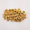 3-14mmccb Straight Hole Gold Silver White K Color Round Beads Diy Handmade Plastic Loose