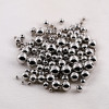 3-14mmccb Straight Hole Gold Silver White K Color Round Beads Diy Handmade Plastic Loose
