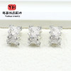 18k Gold-plated High Color Retention Zircon Large Hole Spacer Beads Passepartout Wheel