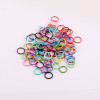 8mm10mm Color Painted Iron Single Circle Double Connecting Diy Keychain Bracelet Necklace