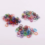 8mm10mm Color Painted Iron Single Circle Double Connecting Diy Keychain Bracelet Necklace