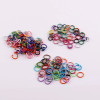 8mm10mm Color Painted Iron Single Circle Double Connecting Diy Keychain Bracelet Necklace