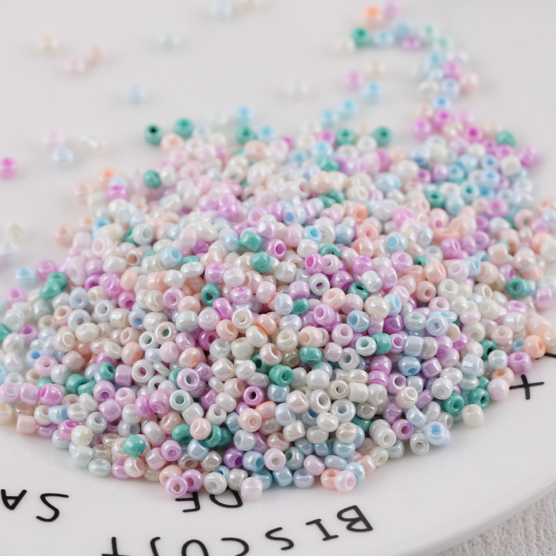 3mm Macaron Cream Rice Beads Glass Diy Handmade Bracelet Necklace Loose Bead Material
