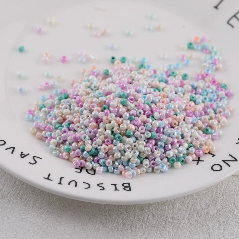 3mm Macaron Cream Rice Beads Glass Diy Handmade Bracelet Necklace Loose Bead Material